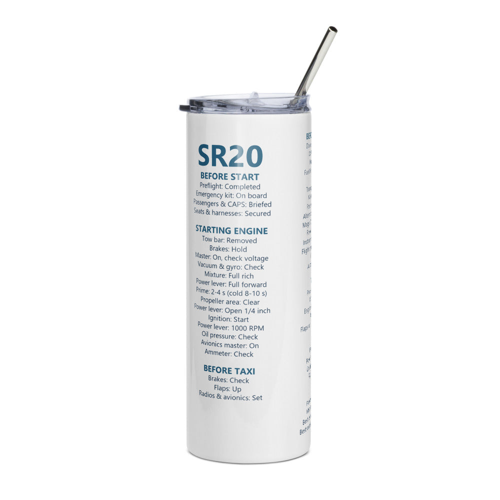 Vaso térmico checklist Cirrus SR20 – blanco – vista derecha