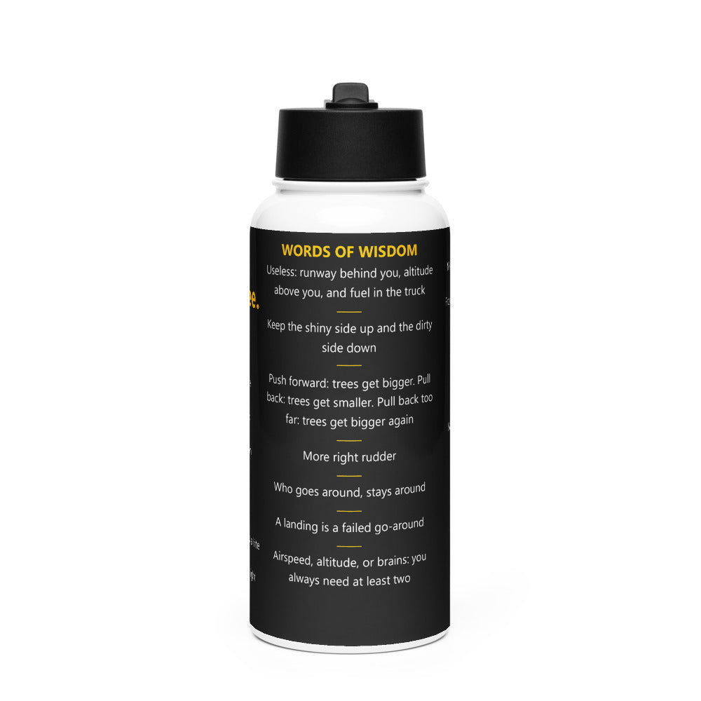 Unable. Before coffee. – Botella – negro – vista frontal