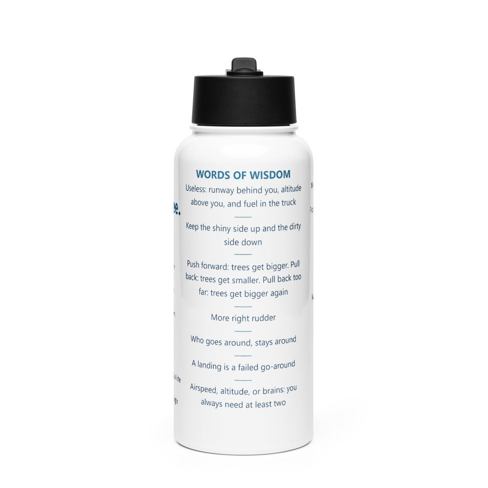 Unable. Before coffee. – Botella – blanco – vista frontal