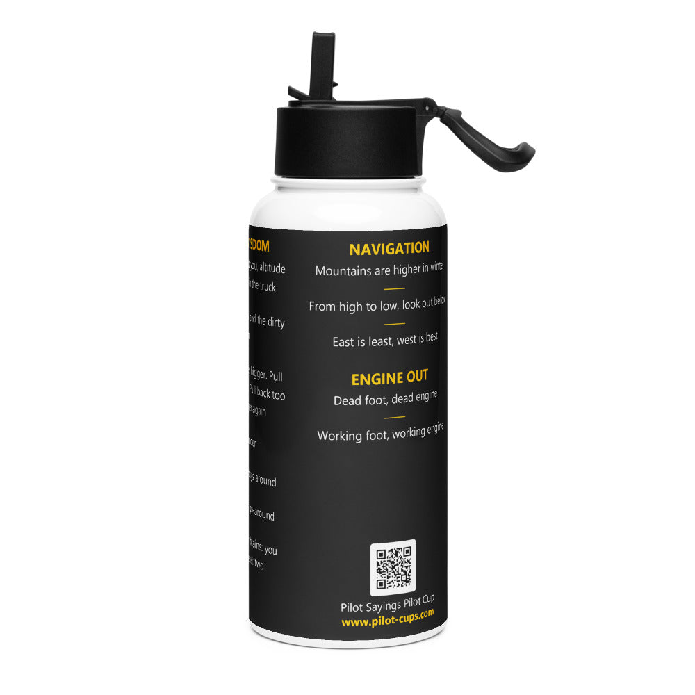 Unable. Before coffee. – Botella – negro – vista izquierda