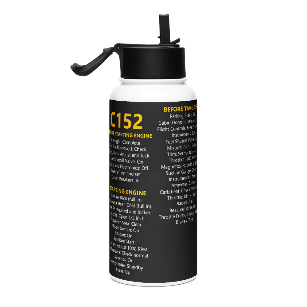 Botella checklist Cessna 152 – negro – vista derecha