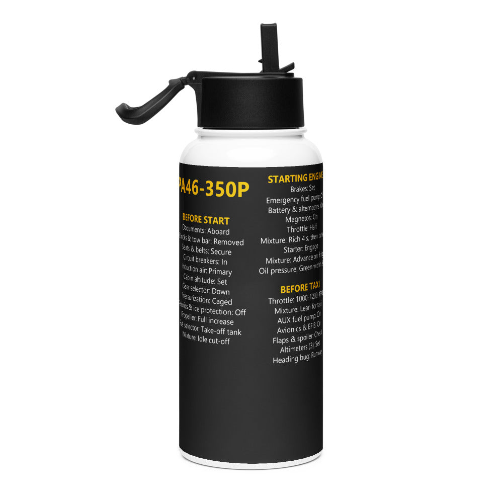 Botella checklist Piper PA46-350P – negro – vista derecha