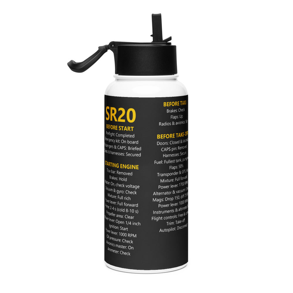 Botella checklist Cirrus SR20 – negro – vista derecha