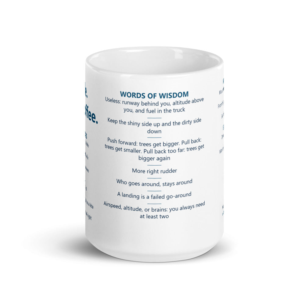 Unable. Before coffee. – Mug – blanc – vue de face